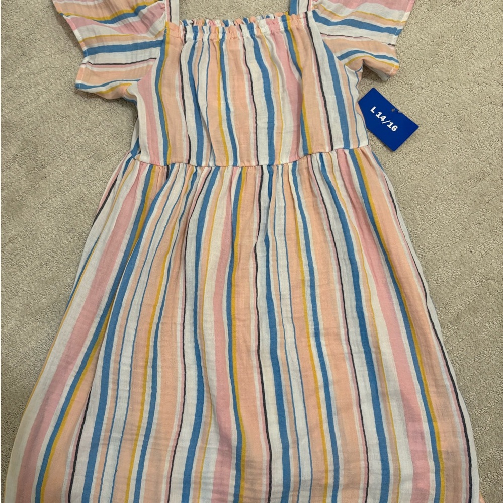 Roxy Multicolor Striped Kids Dress